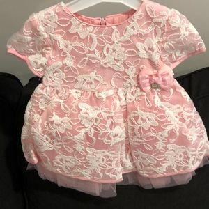 Mayoral Pink and White Party Dress